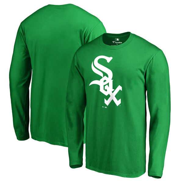 Men's Chicago White Sox Fanatics Branded Kelly Green St. Patrick's Day White Logo Long Sleeve T-Shirt,We sell and wholesale Men's Chicago White Sox Fanatics Branded Kelly Green St. Patrick's Day White Logo Long Sleeve T-Shirt on line form chian!